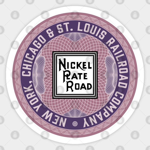 New York, Chicago and St Louis Railroad - Nickel Plate Road (NKP) Sticker by Railroad 18XX Designs